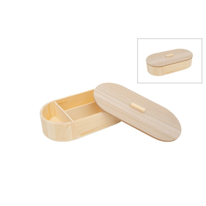 CAIXA OVAL 27X14X6.4CM