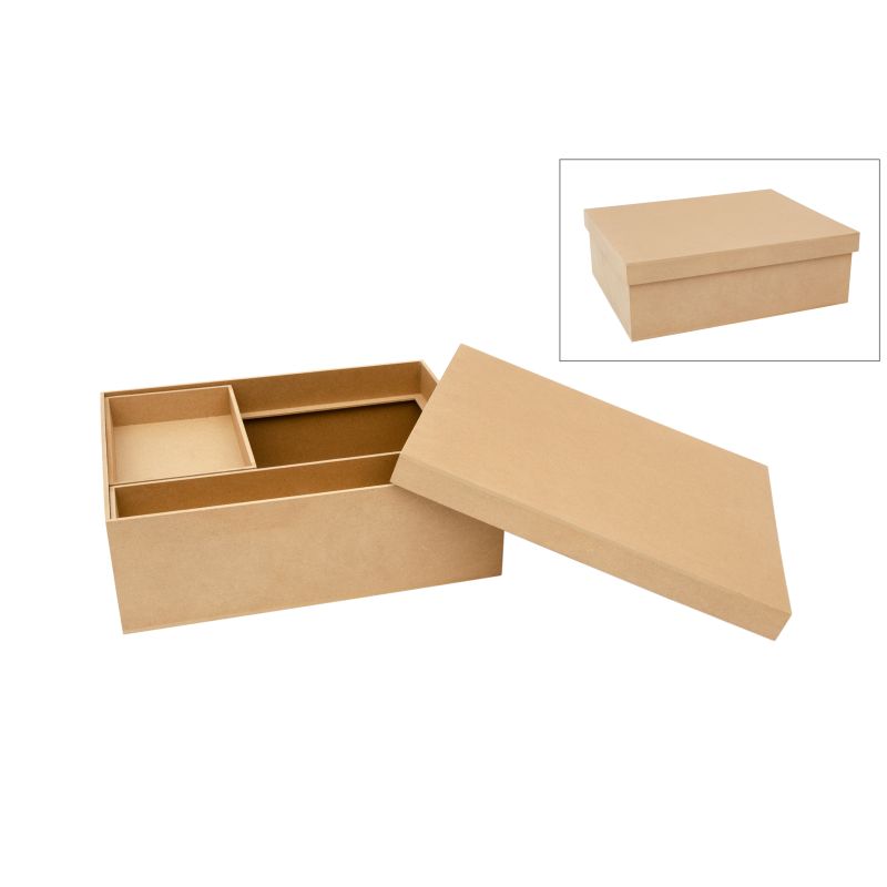 CAIXA DE BATIZADO 41.5X34X13.5CM MDF