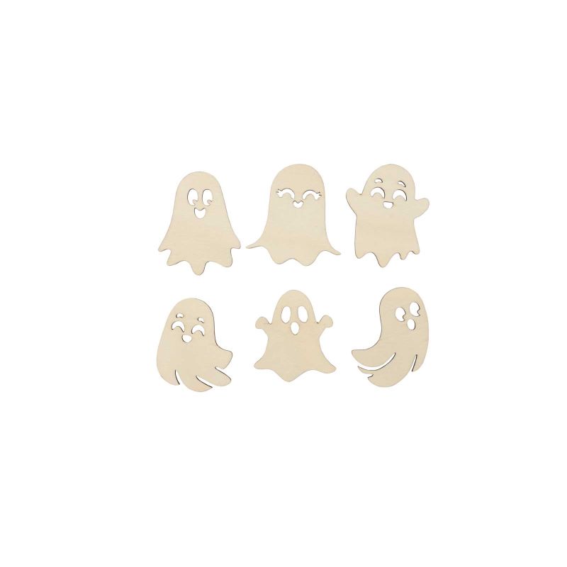 SET 12 FANTASMAS HALLOWEEN 5.5X0.3CM CHOUPO