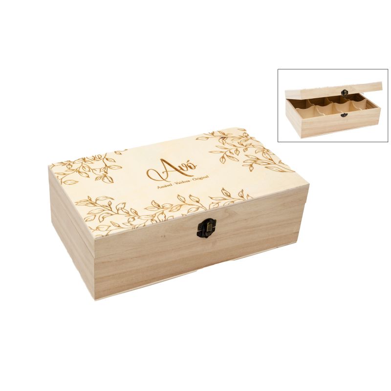  CAIXA CHA 8DIV. AVÓ 30X17X10CM