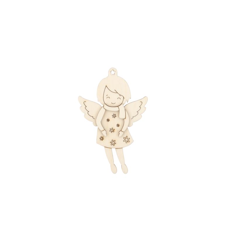 SET 6 ANJOS COM ESTRELAS 7.9X12X0.3CM CHOUPO