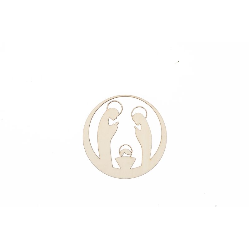 SET 12 BOLAS C/PRESEPIO 9X9X0.2CM CHOUPO