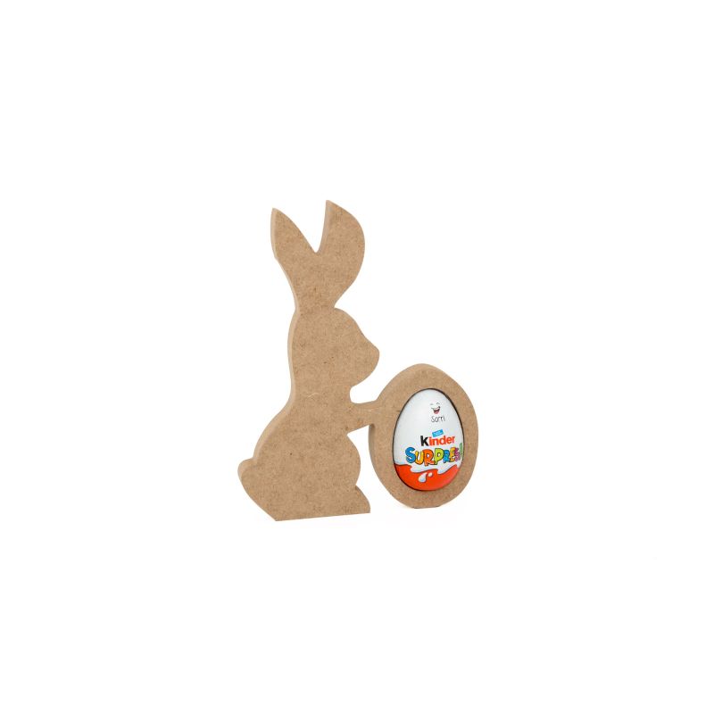 SET 2 COELHOS PARA OVO 14.9X19.2X1.6CM MDF