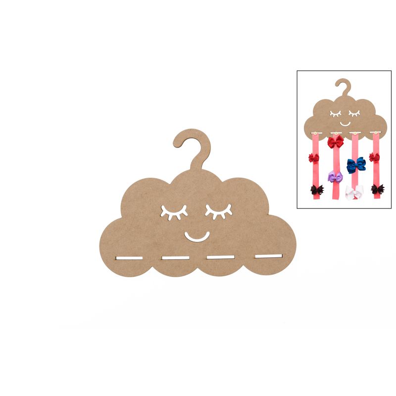 SET 2 NUVENS PARA FITAS 30X22.4X0.3CM MDF