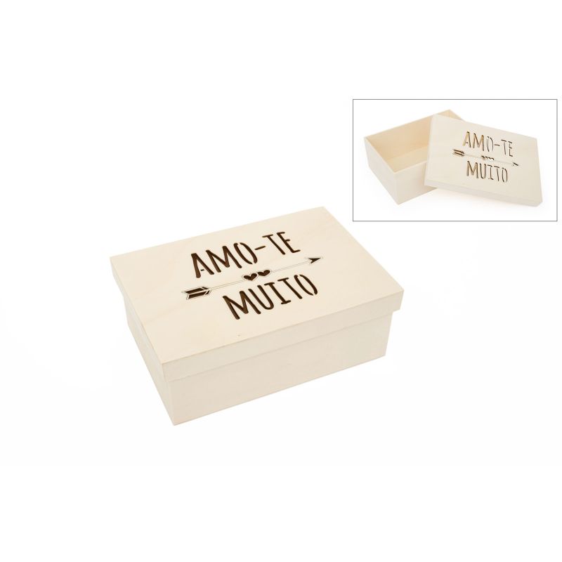 CAIXA AMO-TE MUITO 22X15X8CM