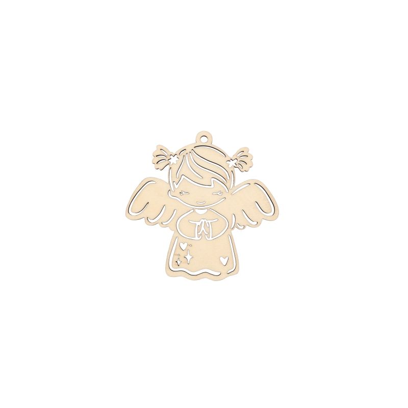 SET 6 ANJOS MENINA 10.2X10X0.4CM CHOUPO