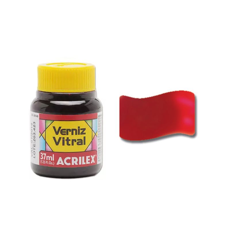 Tinta Vitral Vermelho Fogo