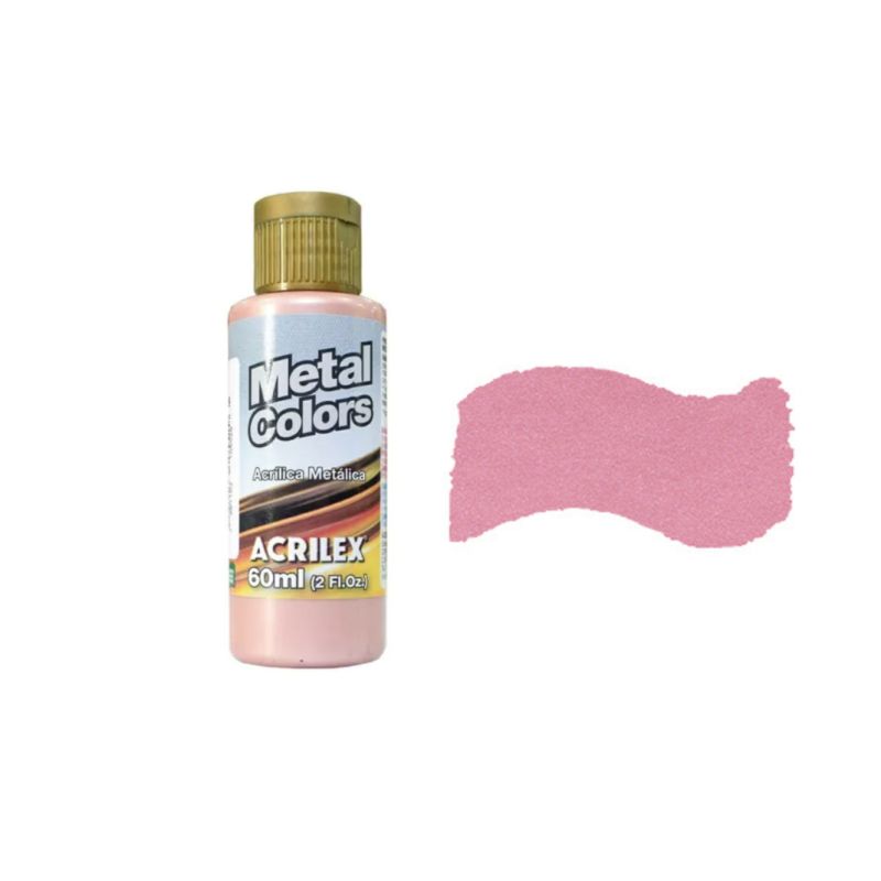 Tinta Acrílica Metal Rosa