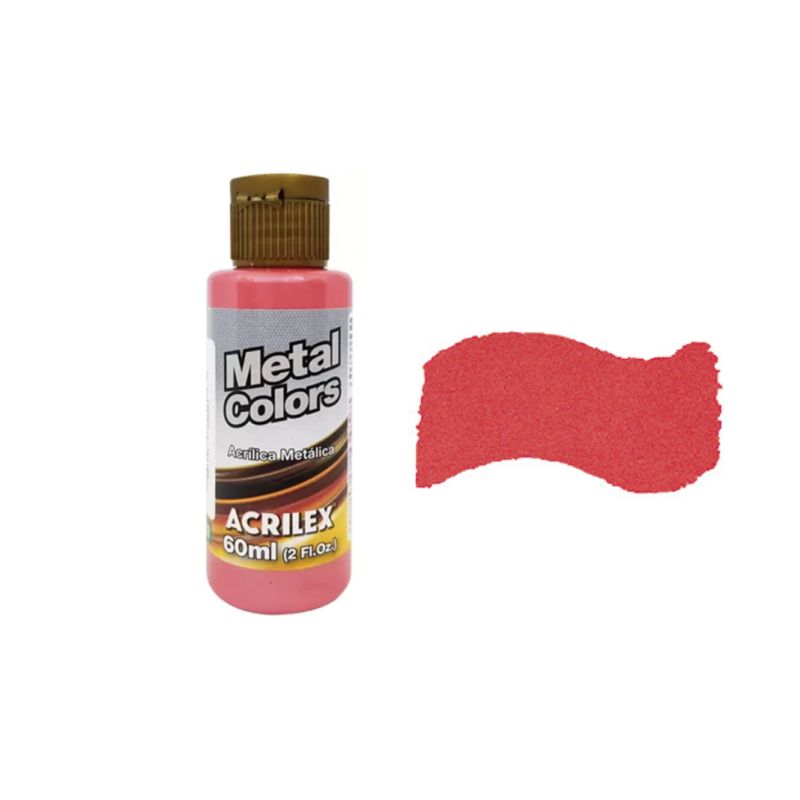 Tinta Acrílica Metal Vermelho
