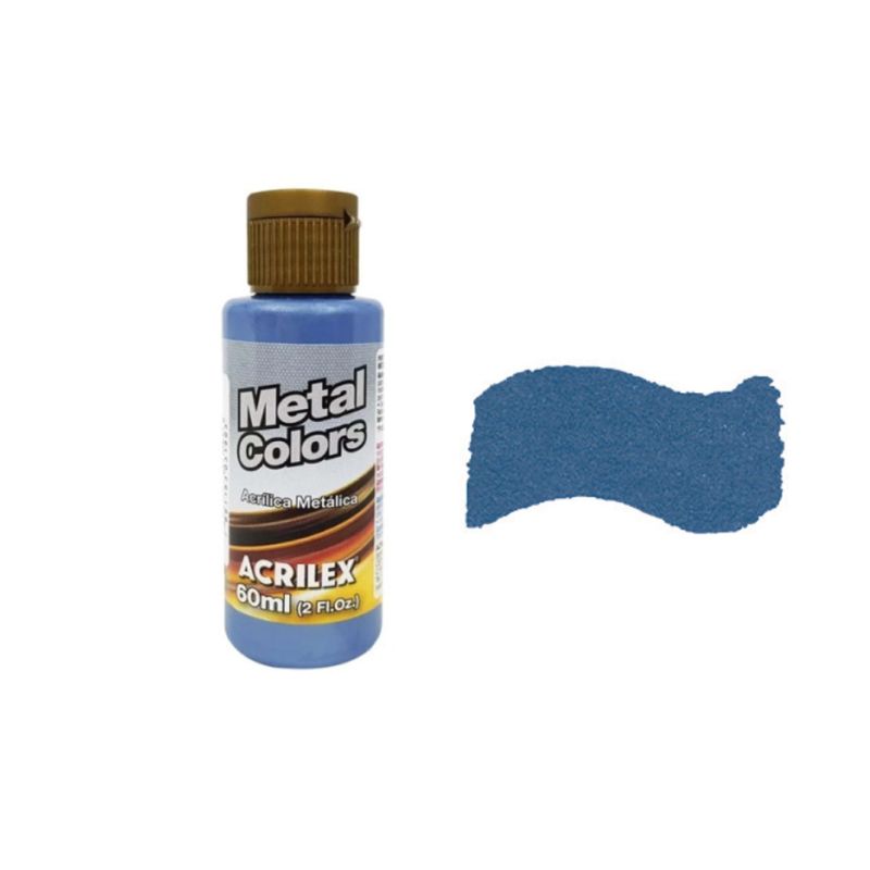Tinta Acrílica Metal Azul Mar