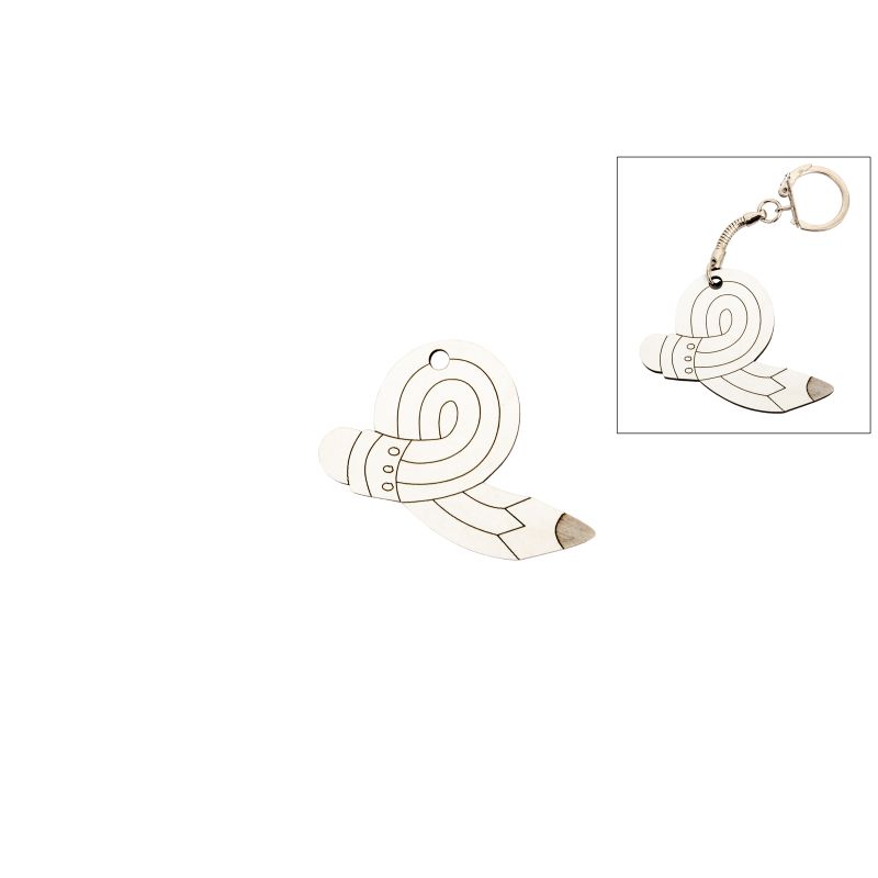 SET 12 LEMBRANÇAS LAPIS 6X4X0.3CM MDF BRANCO