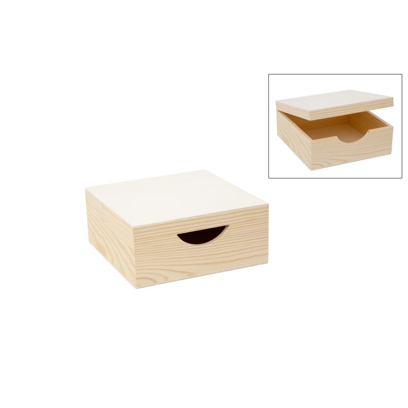 CAIXA P/GUARDANAPOS 20X20X9CM