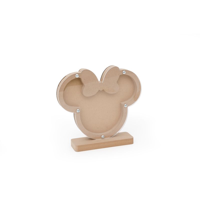 KIT QUADRO MEALHEIRO RATINHA 20.8X18.9X1.6CM MDF C/BASE