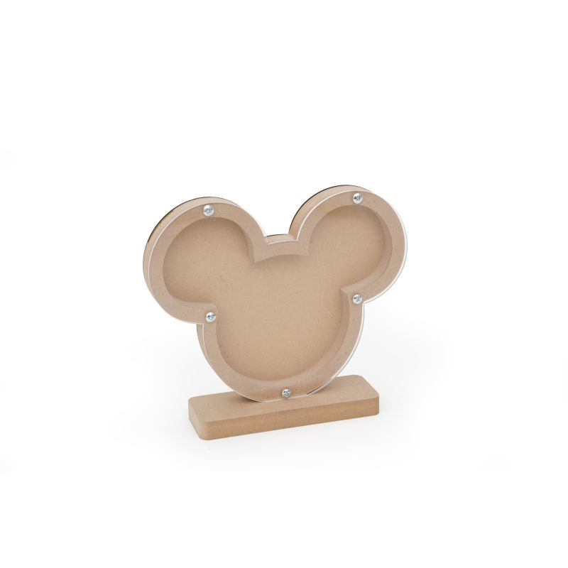 KIT QUADRO MEALHEIRO RATINHO 20.8X18X1.6CM MDF C/BASE