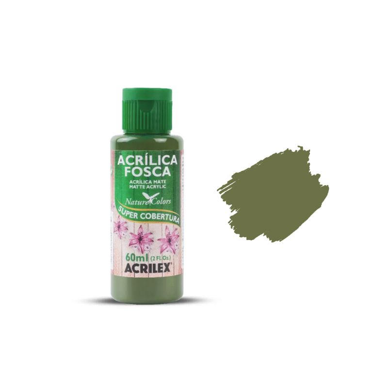 Tinta Acrílica Fosca Verde Oliva
