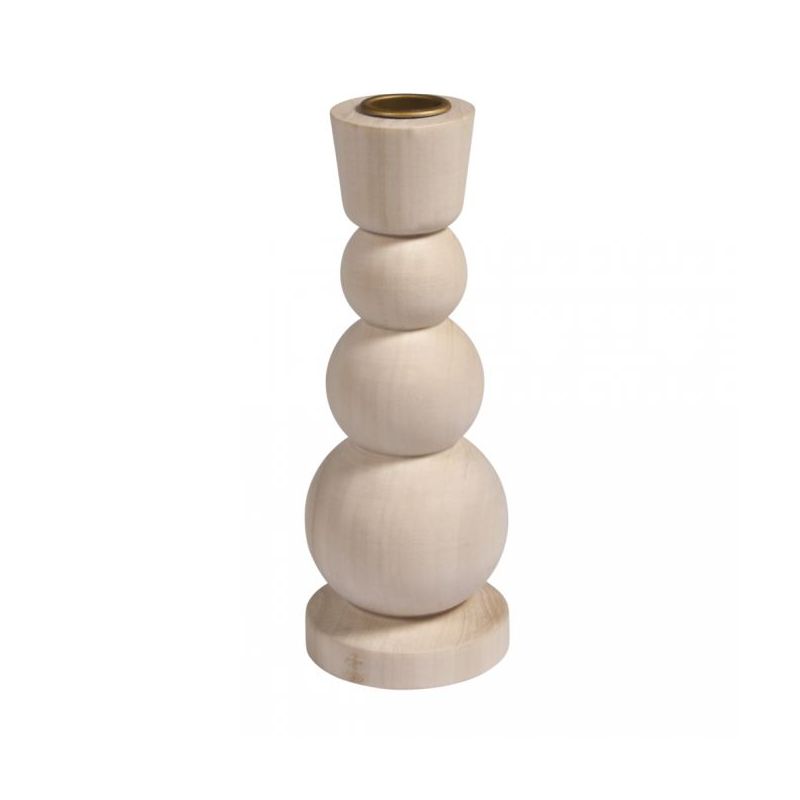 CASTIÇAL MADEIRA D.6.5CM X 16.5CM RAYHER