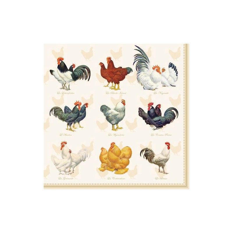 Guardanapo Wyandotte Cream 30x30cm