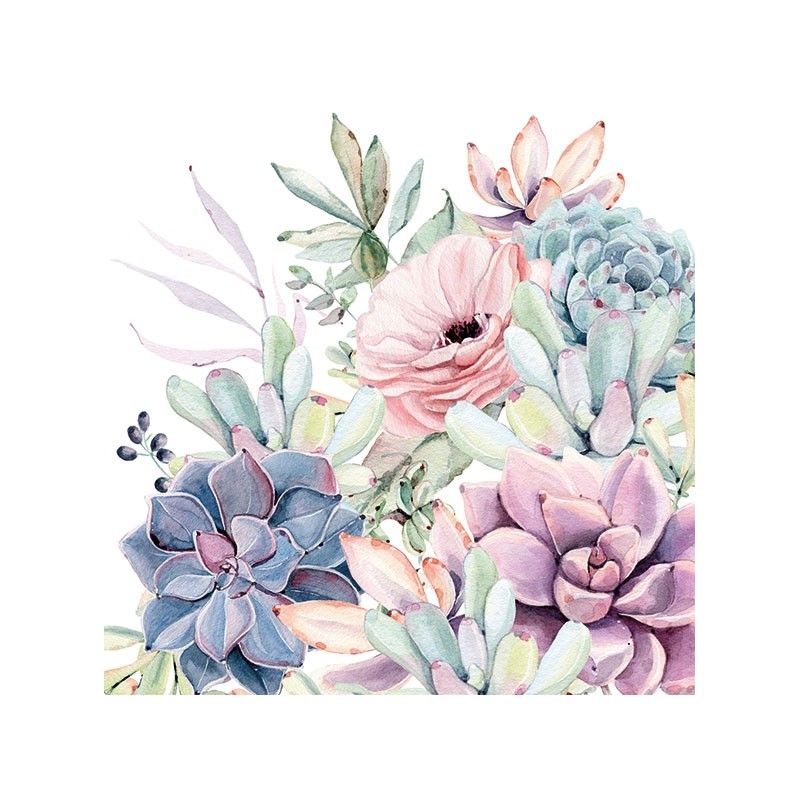 Guardanapo Succulent Love 30x30cm