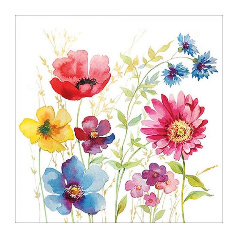 Guardanapo Aquarell Meadow 30x30cm