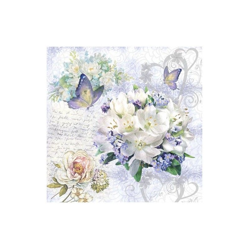 Guardanapo Flower Love 30x30cm