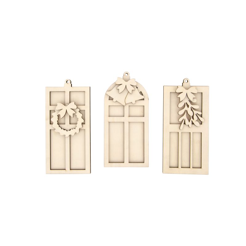 SET 3 CONJUNTOS PENDUROS PORTA 6X13X0.3CM CHOUPO