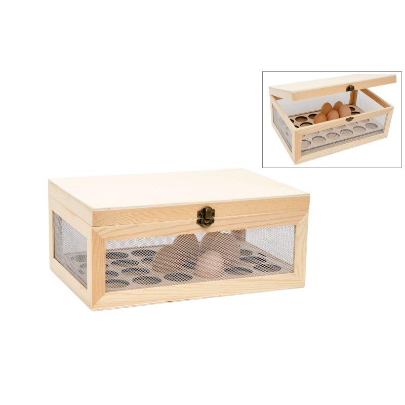  CAIXA 32X21X14CM C/ SUPORTE P/ OVOS