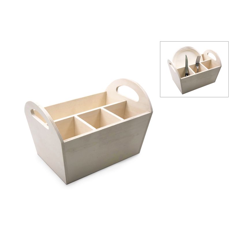 CESTO ARRUMA TALHERES E PRATOS 29x19.5X19CM