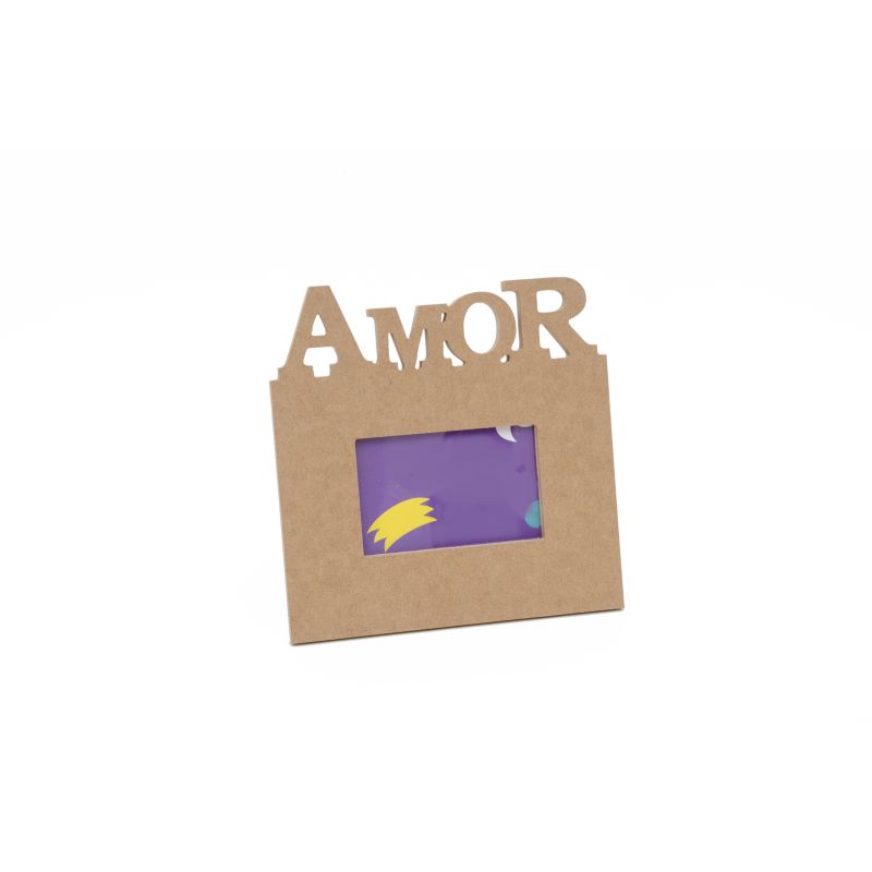 P.FOTO(10x15cm) RECT. AMOR 25X25.5X1.2CM MDF