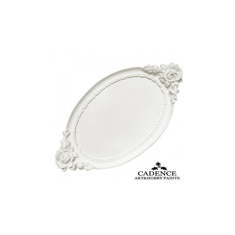 BANDEJA FLORES RESINA CADENCE 21.5x39 CM