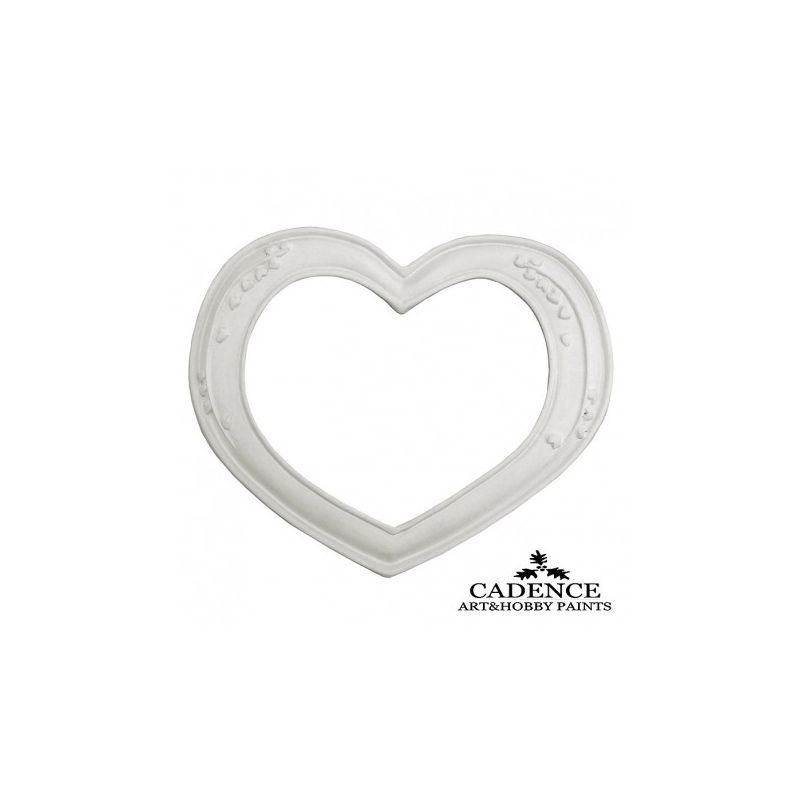 QUADRO CORAÇÃO RESINA CADENCE 23.7x19.5 CM