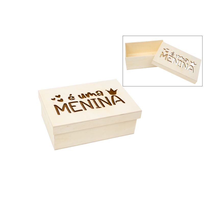 CAIXA É UMA MENINA 22X15X8CM