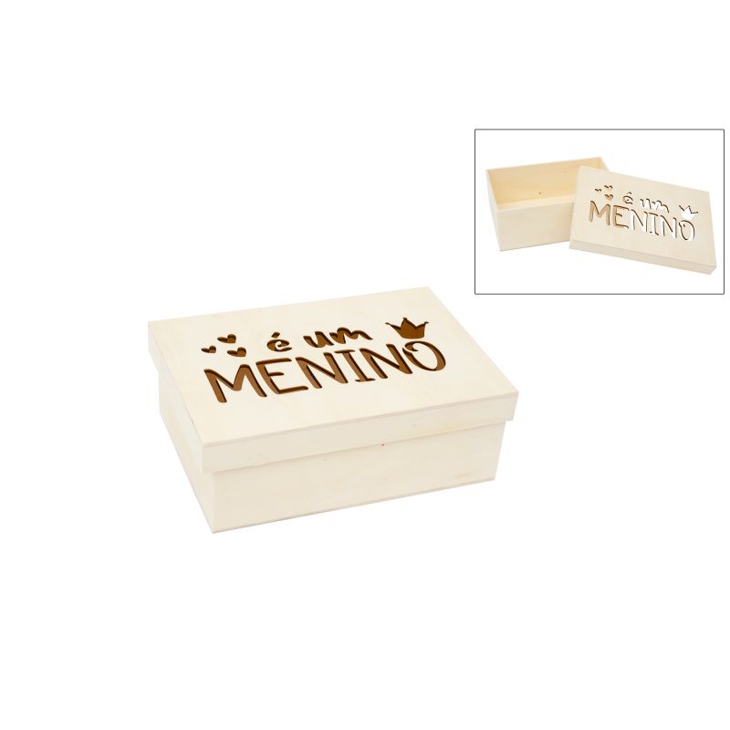 CAIXA É UM MENINO 22X15X8CM