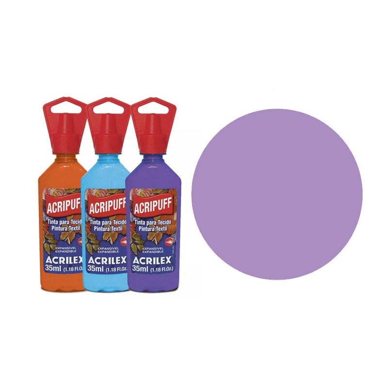 TINTA TECIDO 35ML ACRIPUFF LILAS 04812528 ACRILEX 