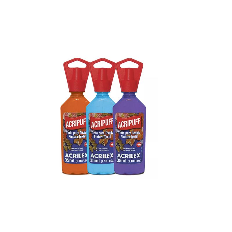 TINTA TECIDO 35ML ACRIPUFF BASE INCOLOR 04812806 ACRILEX 