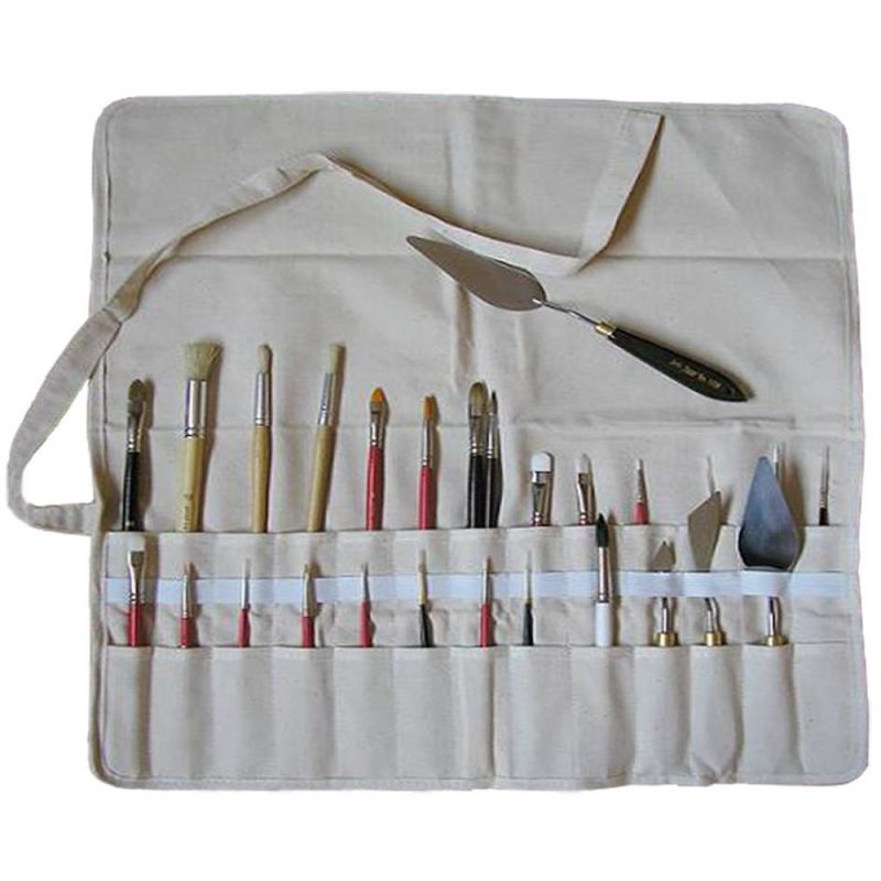 PORTA PINCEIS 58 X 47CM ALGODÃO CRU