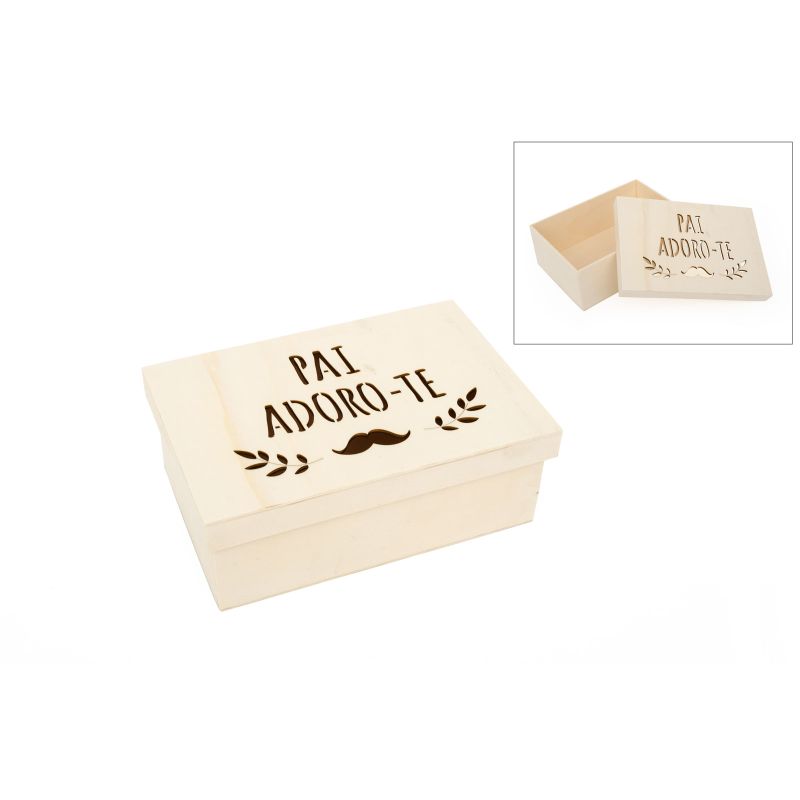 CAIXA PAI ADORO-TE 22X15X8CM