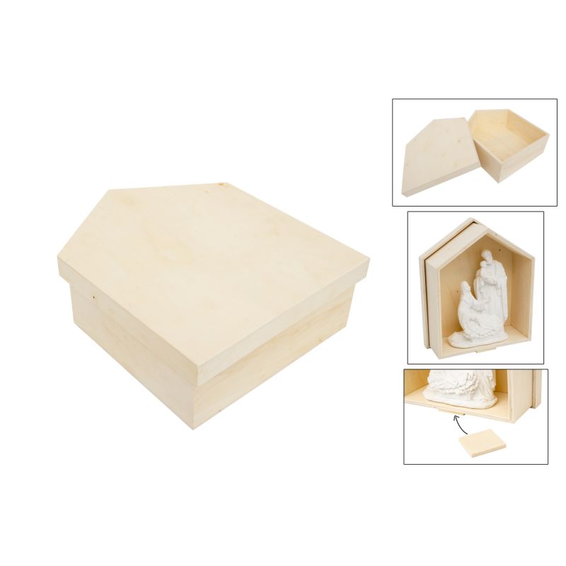 CAIXA CASA C/TAMPA 26.5X32X10.7CM