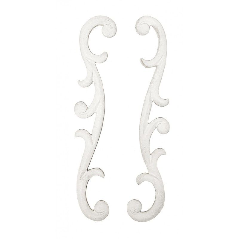 CONJUNTO 2 APLICAÇÕES DE RESINA 27,5x5 CM