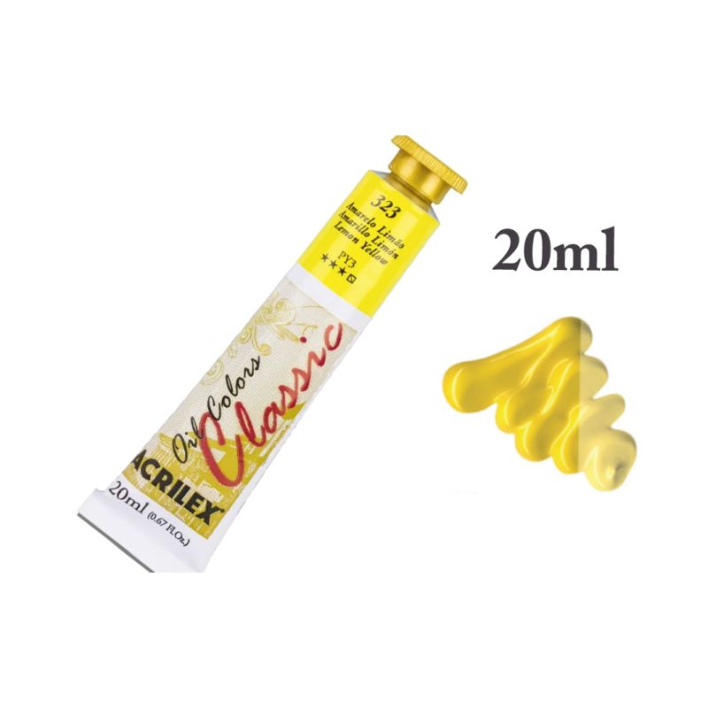 Tinta de Oleo Amarelo Limao 