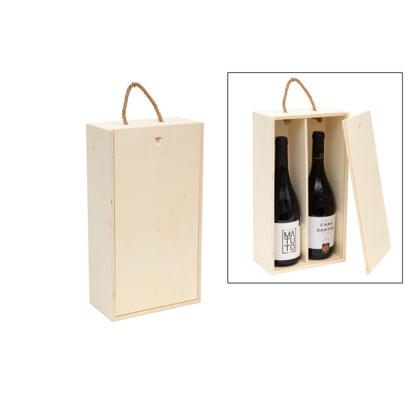 CAIXA P/2 GARRAFAS 19X10.3X36CM