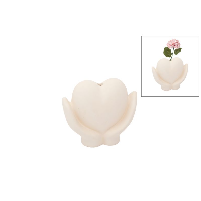 MAOS C/ CORAÇAO C/FURO 17.5X15X7CM