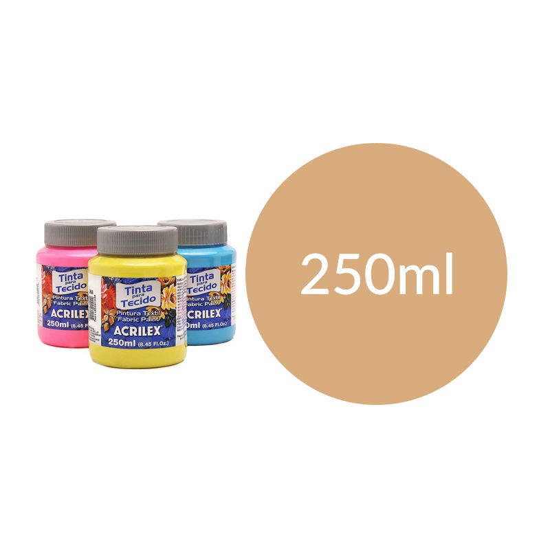 Tinta Tecido 250ML Amarelo Pele 