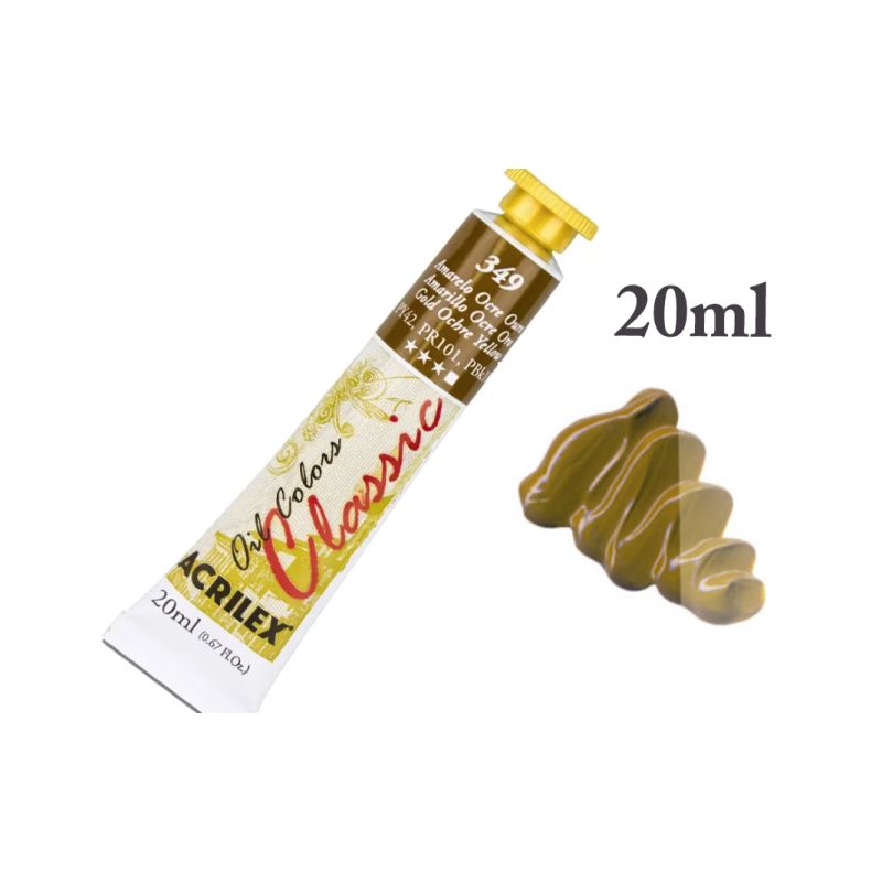 Tinta de Oleo Amarelo Ocre Ouro