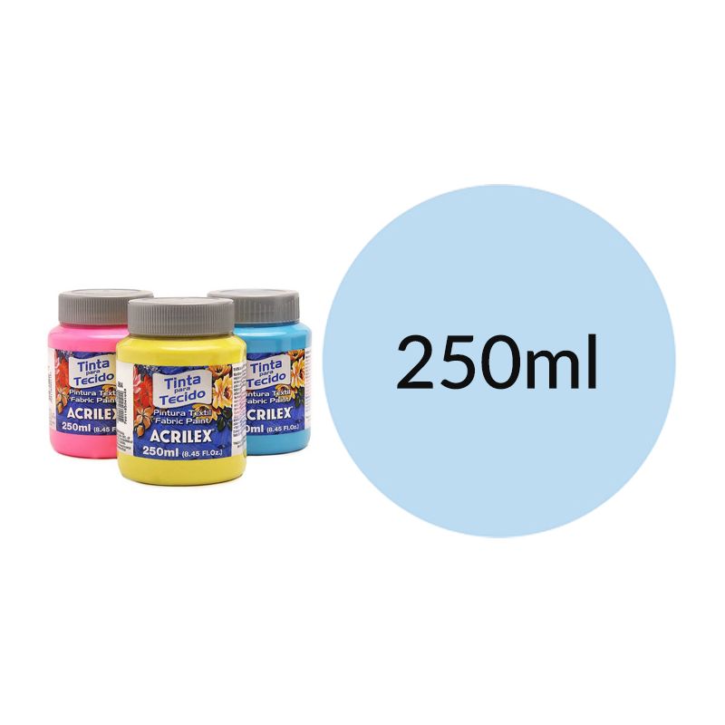 Tinta Tecido 250ML Azul Bebe