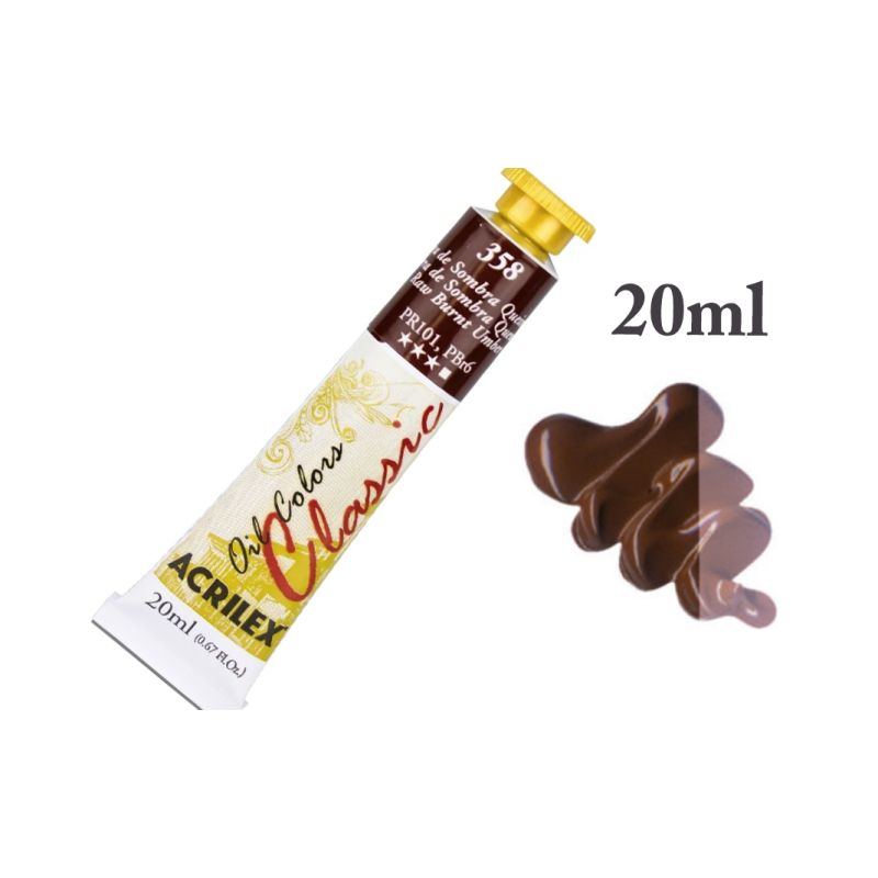 Tinta de Oleo Terra de Sombra Queimada