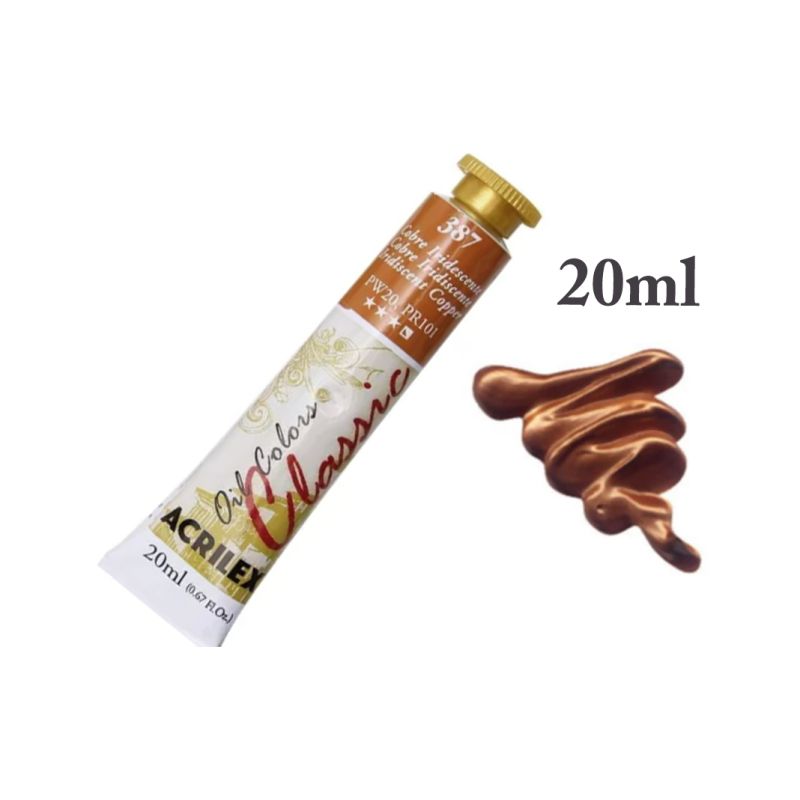 Tinta de Oleo Metal Cobre Iridescente 