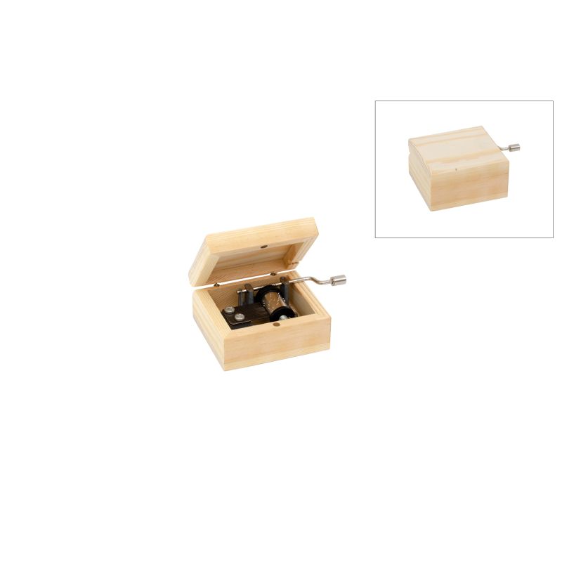 CAIXA 6.5x5.8x3.5CM C/MECANISMO MUSICAL