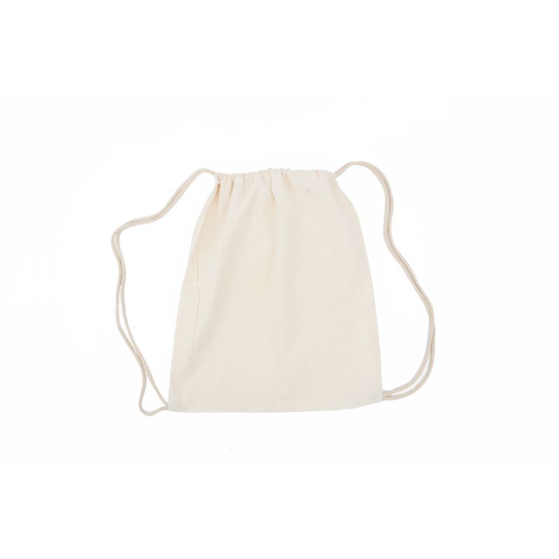 SET 4 SACOS TECIDO CRU C/CORDA 36X40CM