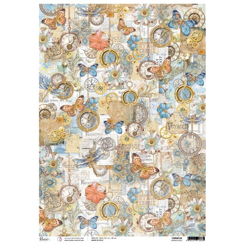 Rice Paper A3 Chrono bloom