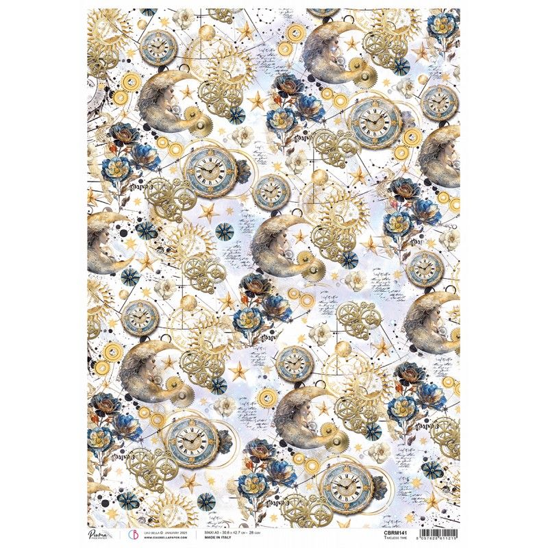 Rice Paper A3 Timeless time